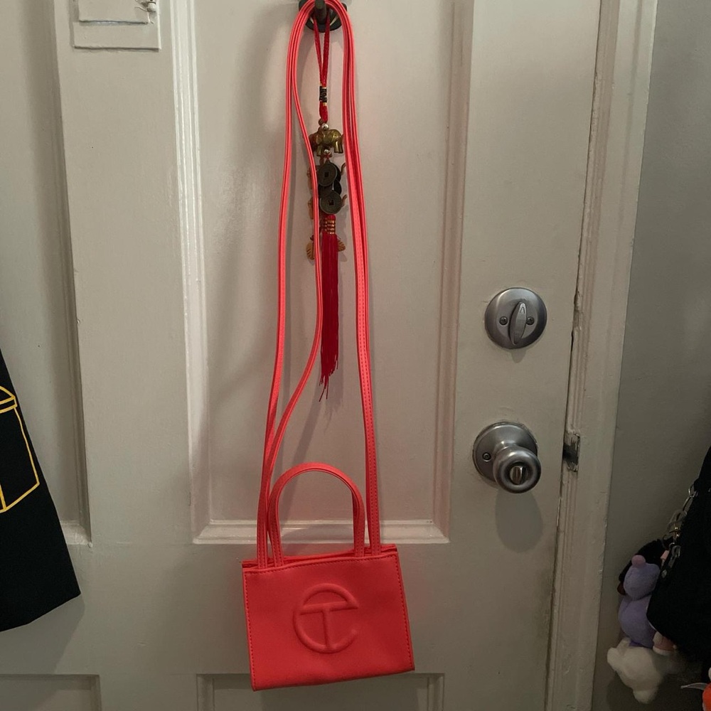 small telfar neon orange